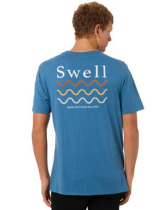 SWELL ICON SS TEE STORM BLUE