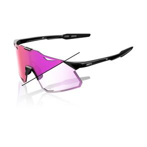 100% HYPERCRAFT - GLOSS BLACK - PURPLE MIRROR PHOTOCHROMIC