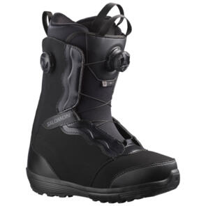 SALOMON WOMENS IVY BOA SJ BOA-BLACK BLACK CASTLEROCK GRAY