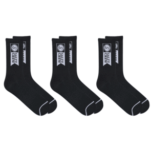 SALTY CREW ALPHA SOCK 3PK BLACK