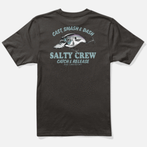 SALTY CREW CAST LIFE BOYS SS TEE BLACK
