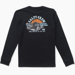 SALTY CREW LIFTED BOYS LONG SLEEVE TEE BLACK