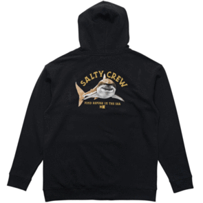 SALTY CREW LURKING FLEECE HOOD BLACK