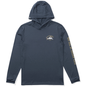 SALTY CREW LURKING HOOD SUNSHIRT BLUEFIN
