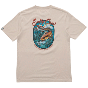 SALTY CREW RED FISH PREMIUM SS TEE SAND