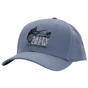 SALTY CREW SAILFISH 6 PANEL CAP ASH BLUE