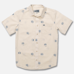 SALTY CREW SESSION SS BUTTON UP OFF WHITE