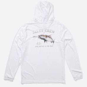 SALTY CREW SURFACE HOOD SUNSHIRT WHITE