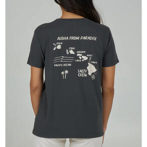 SALTY CREW ISLAND CHAIN B.F TEE CHARCOAL
