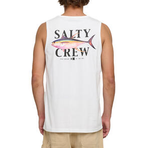 SALTY CREW YELLOW FIN REGULAR TANK WHITE