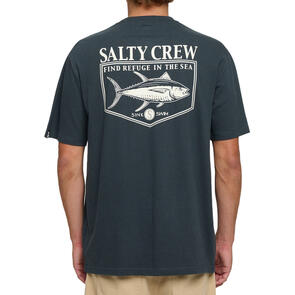 SALTY CREW ANGLER STANDARD SS TEE COAL