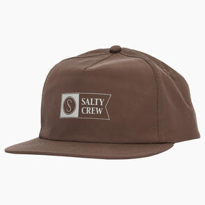 SALTY CREW APEX 5 PANEL CAP FRIAR BROWN