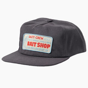 SALTY CREW BAIT SHOP 5 PANEL HAT COAL