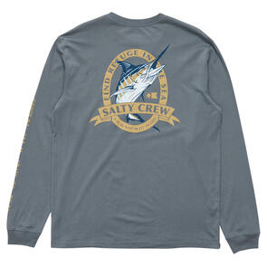 SALTY CREW BILL CLUB CLASSIC LS TEE STORM