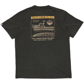 SALTY CREW BOAT SHOP VINTAGE SS TEE BLACK