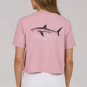 SALTY CREW BROTHER BRUCE CROP TEE WARM LILIAC