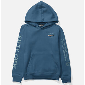 SALTY CREW BRUCE BOYS HOOD FLEECE CAST BLUE