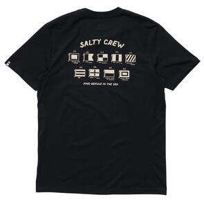 SALTY CREW CALL SIGN PREMIUM SS TEE BLACK
