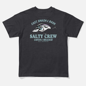 SALTY CREW CAST LIFE TODDLER SS TEE BLACK