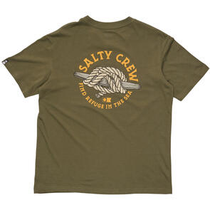 SALTY CREW CLEAT KNOT PREMIUM SS TEE DUSTY OLIVE
