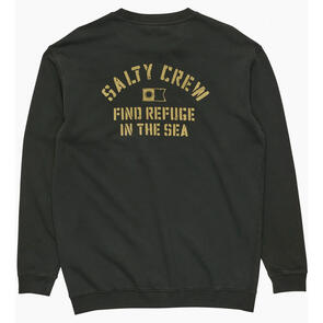 SALTY CREW EVEN KEEL MW CREW VINTAGE BLACK