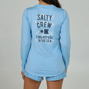 SALTY CREW FISH FINDER SUN SHIRT SKY BLUE