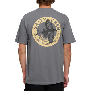 SALTY CREW FLY BY STANDARD SS TEE CHARCOAL