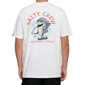 SALTY CREW FREE SURF STANDARD SS TEE WHITE