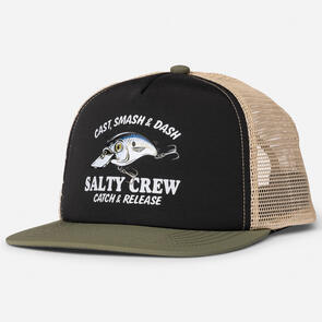 SALTY CREW GOOD TIMES BOYS TRUCKER BLACK OLIVE