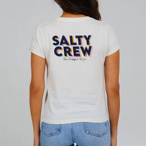 SALTY CREW JOLLY MODERN TEE OFF WHITE