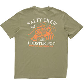 SALTY CREW LOBSTER POT PREMIUM SS TEE DUSTY OLIVE