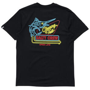SALTY CREW NEON SIGN PREMIUM SS TEE BLACK
