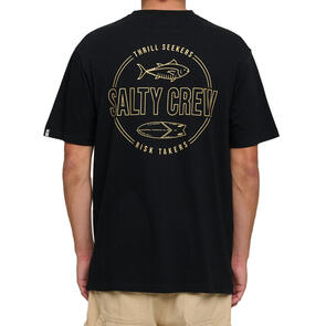 SALTY CREW OUTLINED STANDARD SS TEE BLACK