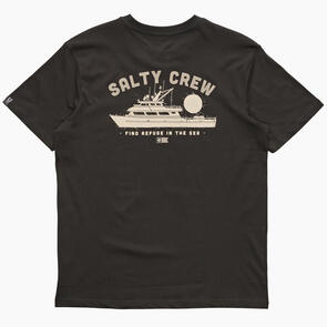 SALTY CREW OVERNIGHT PREMIUM SS TEE VINTAGE BLACK