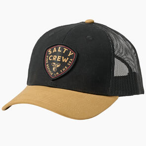 SALTY CREW ROTOR RETRO TRUCKER BLACK TAN