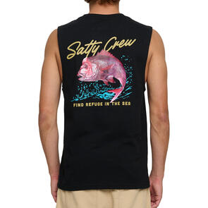 SALTY CREW SNAPPER MUSCLE TANK BLACK