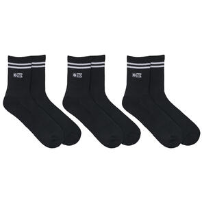 SALTY CREW STRIPE ALPHA SOCKS 3 PACK BLACK
