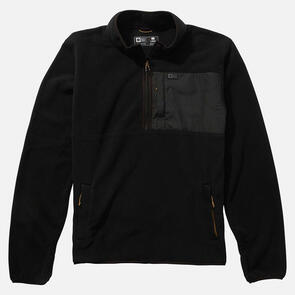 SALTY CREW SWELLTER POLAR FLEECE MOCKNECK BLACK