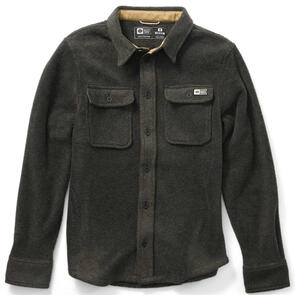 SALTY CREW SWELLTER POLAR FLEECE SHIRT CHARCOAL HEATHER