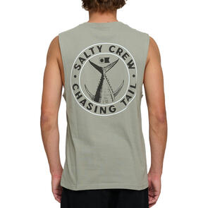 SALTY CREW TAILGATE MUSCLE TANK KELP GREEN