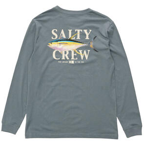 SALTY CREW YELLOWFIN LONG SLEEVE TEE STORM