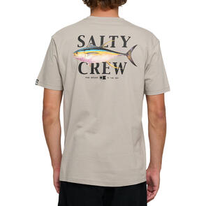 SALTY CREW YELLOWFIN PREMIUM SS TEE STONE GREY