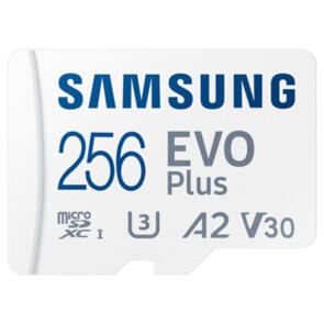 SAMSUNG EVO PLUS 256GB MICRO SDXC CARD W SD ADAPTER