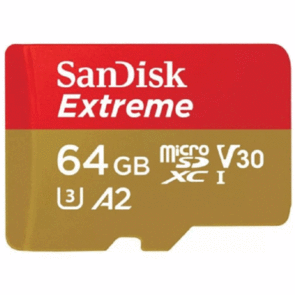 SANDISK EXTREME 64GB MICRO SDXC CARD
