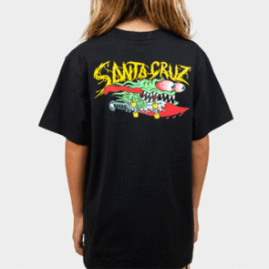 SANTA CRUZ BOYS SC MEEK OG SLASHER TEE BLACK