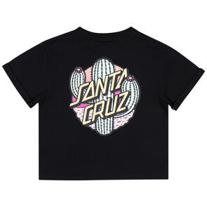 SANTA CRUZ CACTUS DOT TEE BLACK