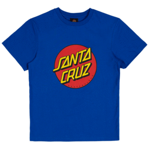 SANTA CRUZ CLASSIC DOT PUFF FRONT TEE COBALT