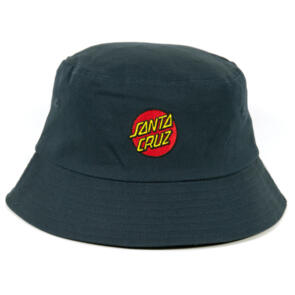 SANTA CRUZ CLASSIC DOT BUCKET HAT BLACK