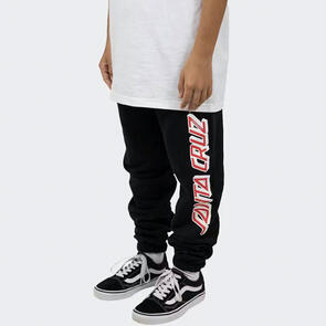 SANTA CRUZ CLASSIC STRIP TRACK PANT BLACK