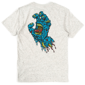 SANTA CRUZ DECAY HAND YOUTH SS TEE SPECKLE OFF WHITE